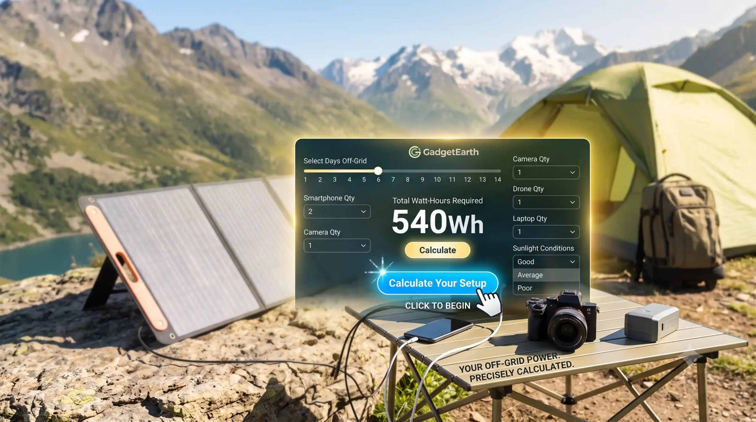 Never Run Out of Power in the Wild (or on the Road) 🌲⚡🚐Off-grid solar calculator 1